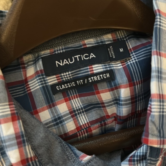 Nautica Mens Classic Fit/Stretch Mens Button Down - M - Picture 3 of 4